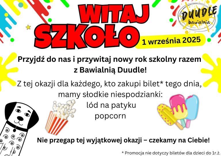 1. Dzień szkoły w Bawialnia Duudle – PROMOCJA